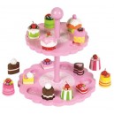 Tidlo Růžový patrový talíř s dortíčky