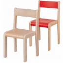 Česká stohovatelná židle, výška sedáku 34 cm