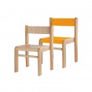 Česká stohovatelná židle s trnoží, výška sedáku 38 cm (MD)
