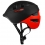 CHERUB Dětská cyklistická helma 48-52 cm černo-červená