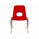 Dětská plastová židle s chromovanou konstrukcí 38/42/46cm