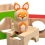 Mazaná liška - dřevěná hra s předlohami