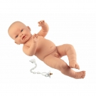 NEW BORN CHLAPEČEK - realistická panenka miminko bílé rasy s celovinylovým tělem - 45 cm