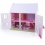 Dřevěný domeček pro panenky - růžový
