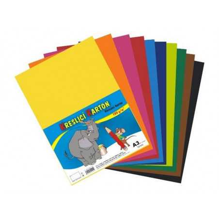 Kreslící karton - jednotlivé barvy A3/180g/50ks