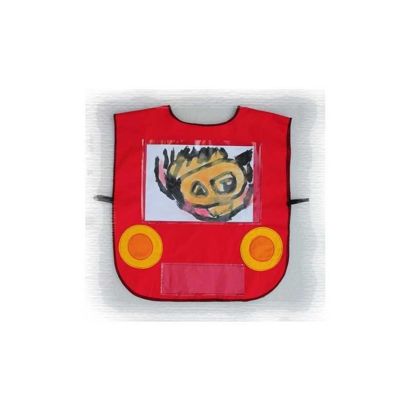Auto červené - vestička