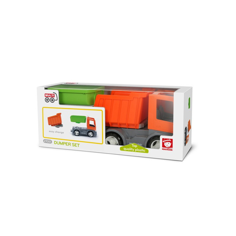 Igráček MULTIGO 1+2 sklápěčka - Eco box