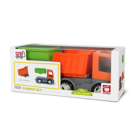 Igráček MULTIGO 1+2 sklápěčka - Eco box