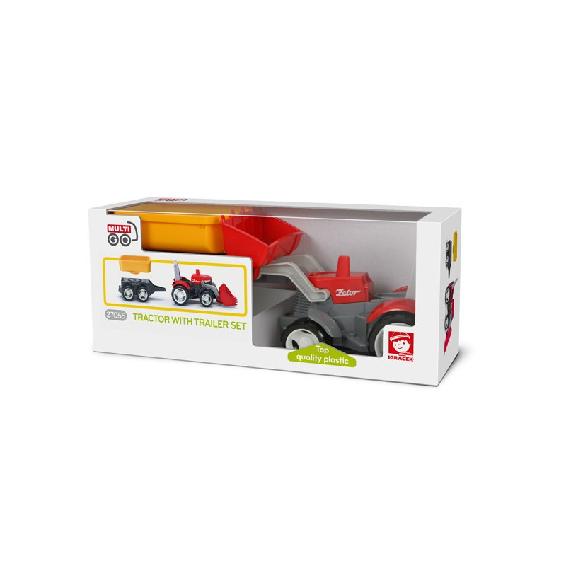 Igráček MULTIGO 1+2 traktor - Eco box