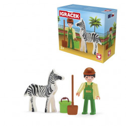 Igráček - Ošetřovatel a zebra - velká sada