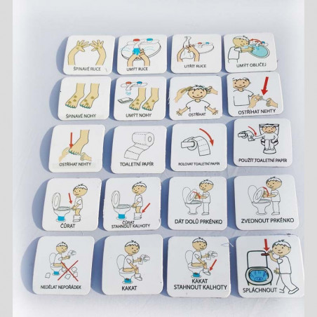Set 20 ks piktogramů – Hygiena 2