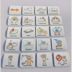 Set 20 ks piktogramů – Hygiena 1_dívka