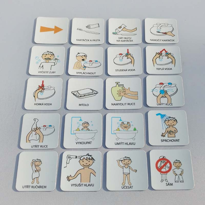 Set 20 ks piktogramů – Hygiena 1