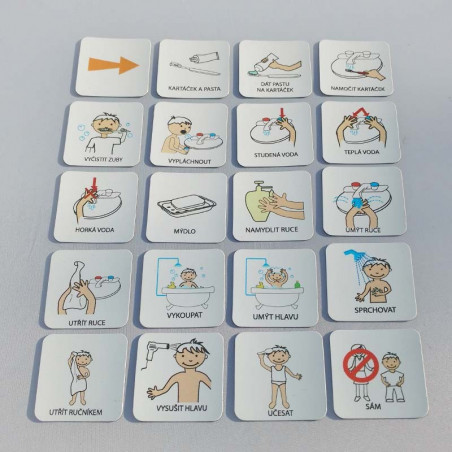 Set 20 ks piktogramů – Hygiena 1