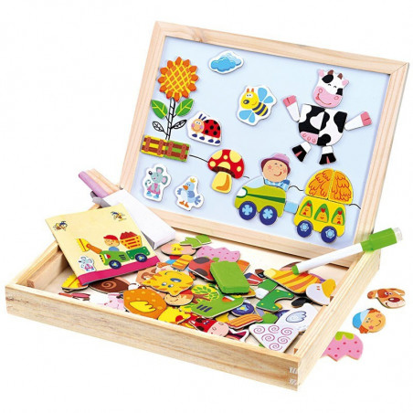 Magnetické puzzle farma