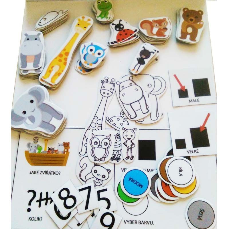 Magnetická zvířátka (s podkladem)