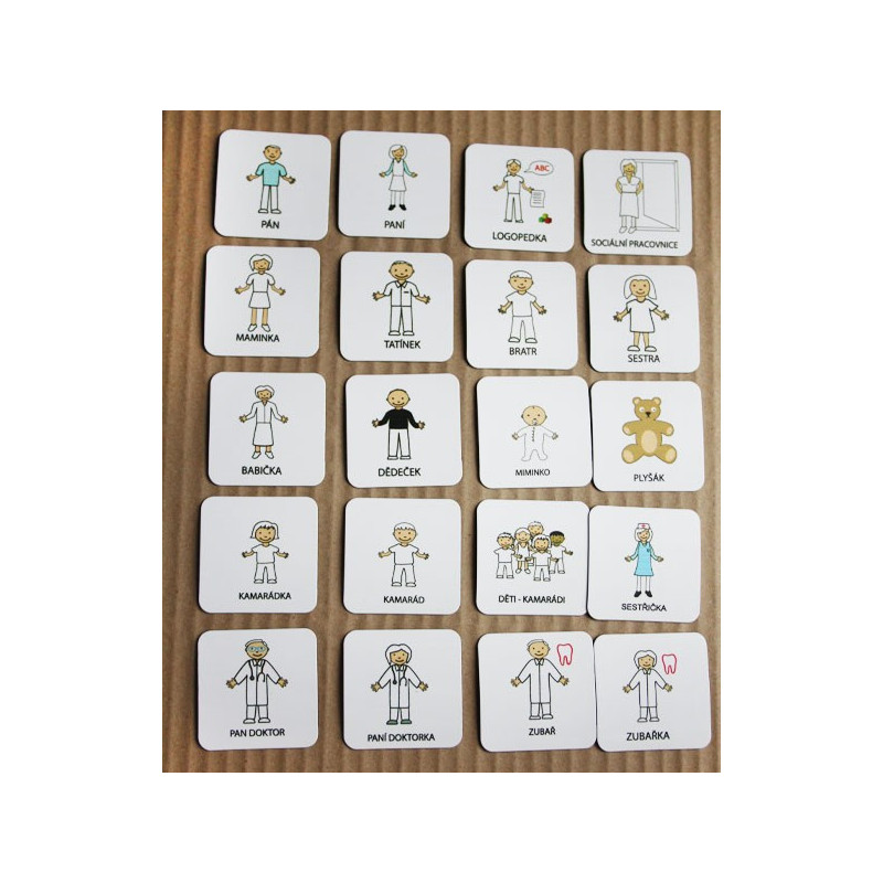 Set 20 ks piktogramů – Osoby