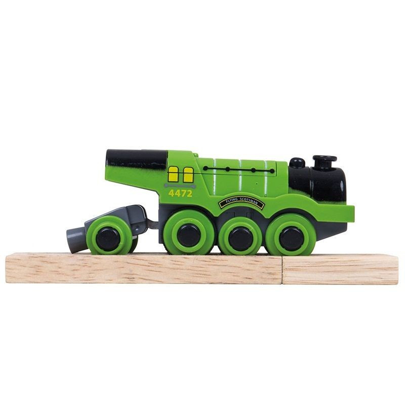 Elektrická lokomotiva zelená Flying Scotsman