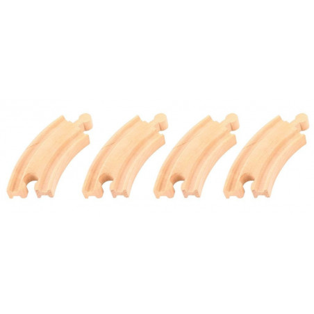 Krátká kruhová kolej vláčkodráhy - 10cm - 4ks