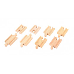 Rovné koleje vláčkodráhy  - spojky - 7cm - 8ks