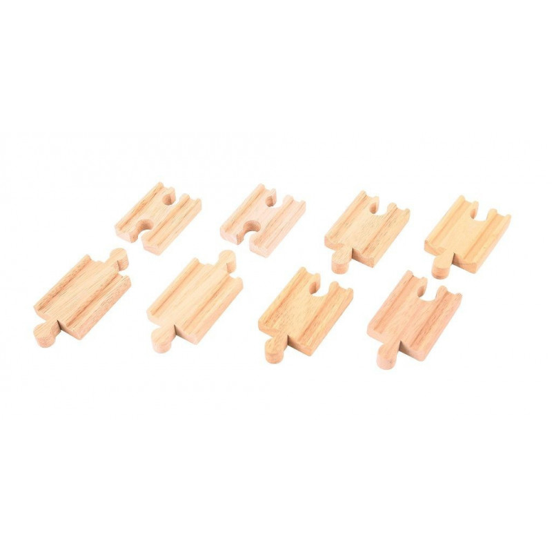 Rovné koleje vláčkodráhy  - spojky - 7cm - 8ks