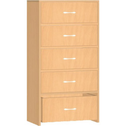 Safety skříňka s policemi a kontejnerem - 60x121x45 cm (02S035)