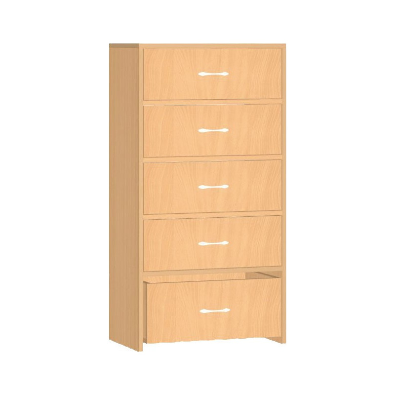 Safety skříňka s policemi a kontejnerem - 60x121x45 cm (02S035)