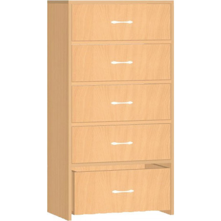 Safety skříňka s policemi a kontejnerem - 60x121x45 cm (02S035)