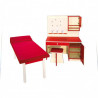 Lékařské lehátko s matrací, nastavitelné