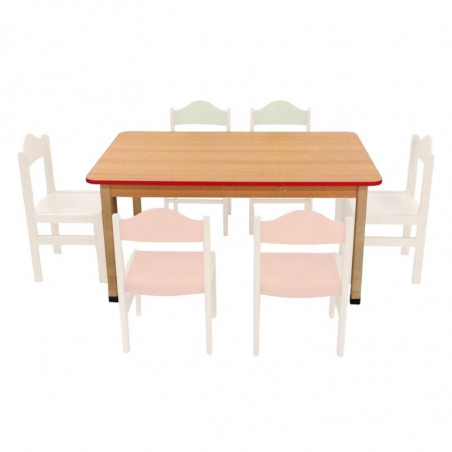 Stůl čtverec 80 x 80 cm nastavitelný 52-58-64 cm (02761V)