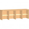 Šatní lavice Petra pro 3 děti-hl. 35cm (02737)