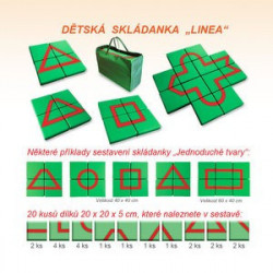 Dětská skládanka LINEA - Jednoduché tvary