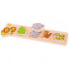 Dřevěné vkládací puzzle safari