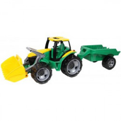 Traktor se lžící a přívěsem