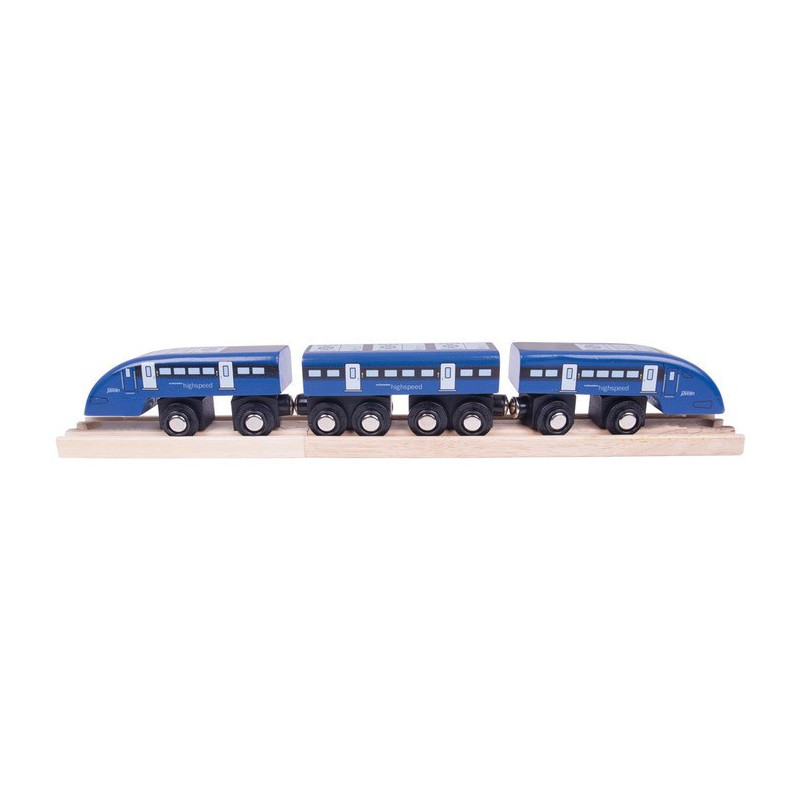 Bigjigs Rail Rychlík High Speed 1 modrý
