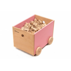 DŘEVĚNÝ BOX NA KOLEČKÁCH