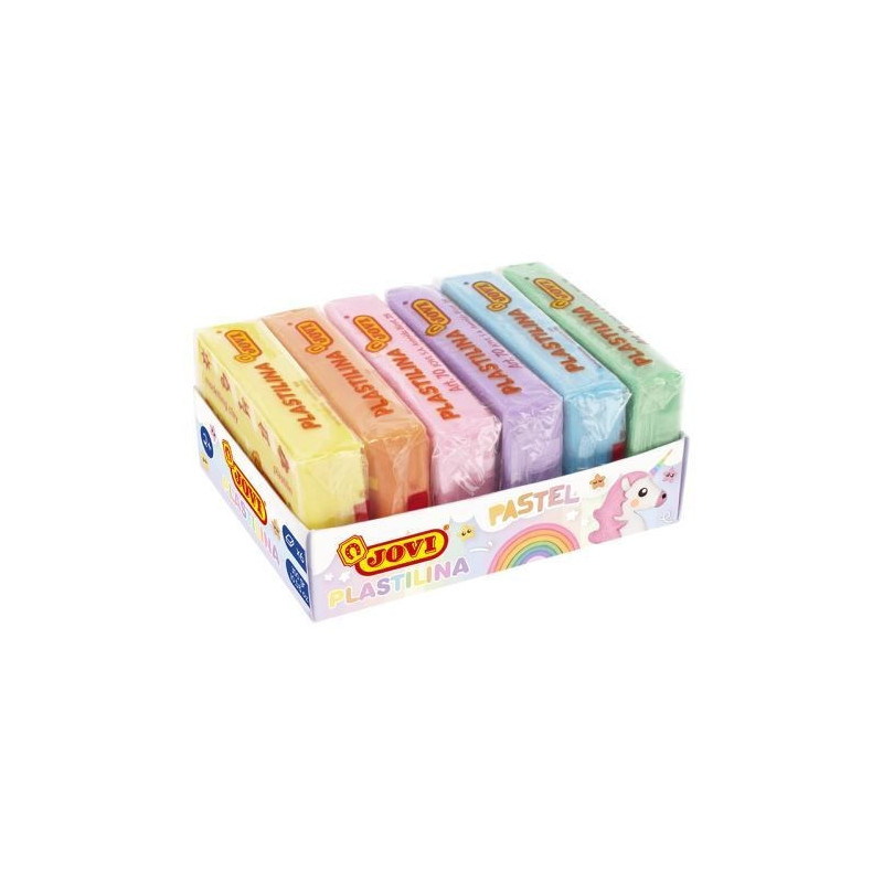 Plastelína PASTEL 6x50g - 6 barev