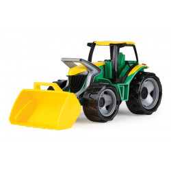 Traktor se lžíci, zeleno žlutý