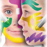 Pevná tempera MAKE UP - Metalické 6 barev po 5g