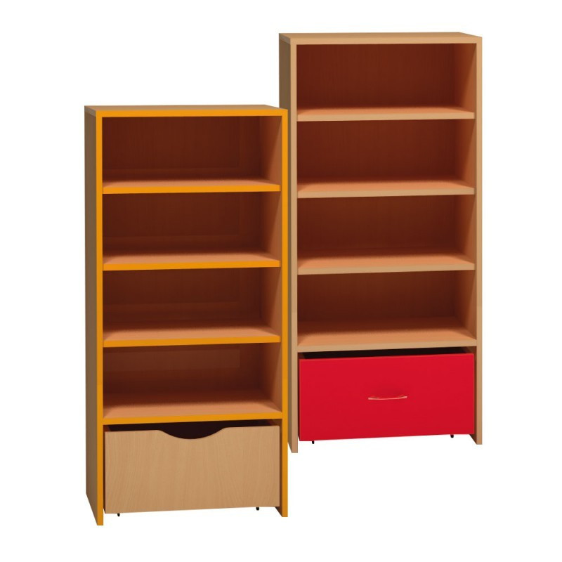 Skříňka s policemi a kontejnerem - 60x121x45 cm (02S034) Skříňka s policemi a kontejnerem - 60x121x45 cm (02S034)