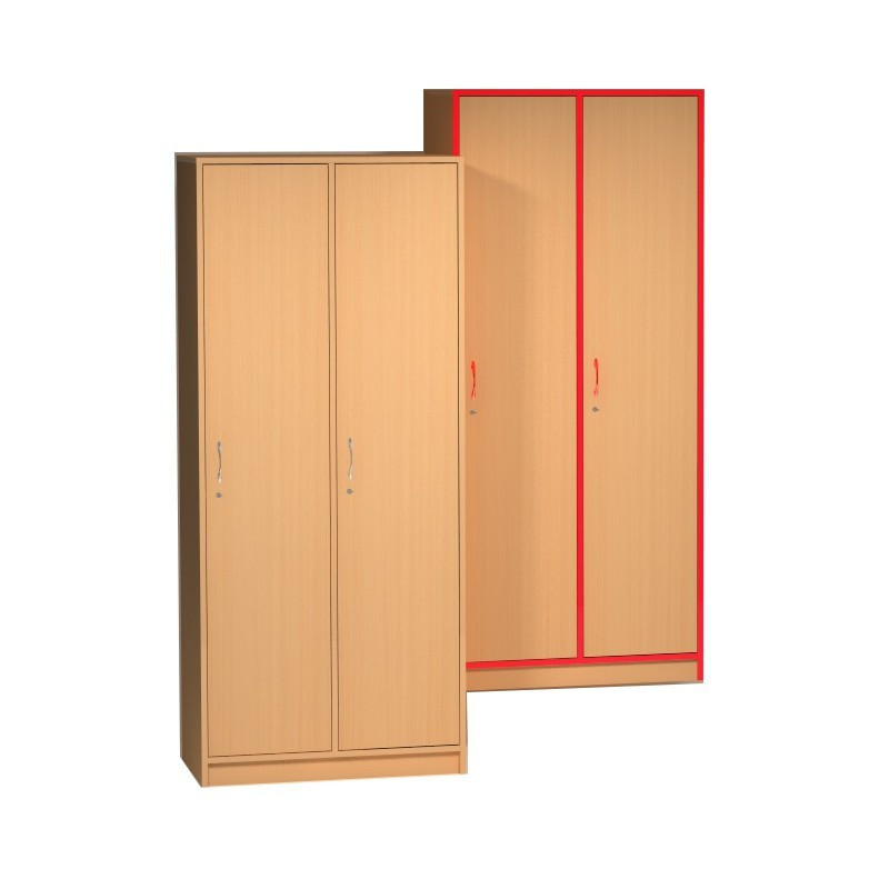 Šatní dvouskříň, se zámkem - 80x187x45 cm (02FB978)