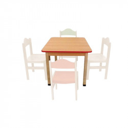 Stůl čtverec 80 x 80 cm- deska LTD