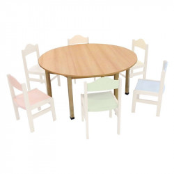 Stůl kulatý pr.80 cm - deska LTD