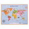 Dřevěné puzzle mapa světa