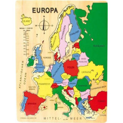 Vkládací puzzle Evropa