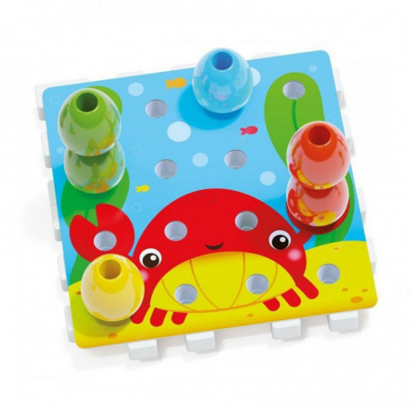 Jumbo Peggy jumbo pegs & pegboard – mozaika s velkými kolíčky