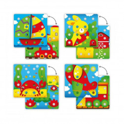 Jumbo Peggy jumbo pegs & pegboard – mozaika s velkými kolíčky