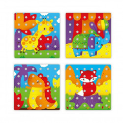 Jumbo Peggy jumbo pegs & pegboard – mozaika s velkými kolíčky