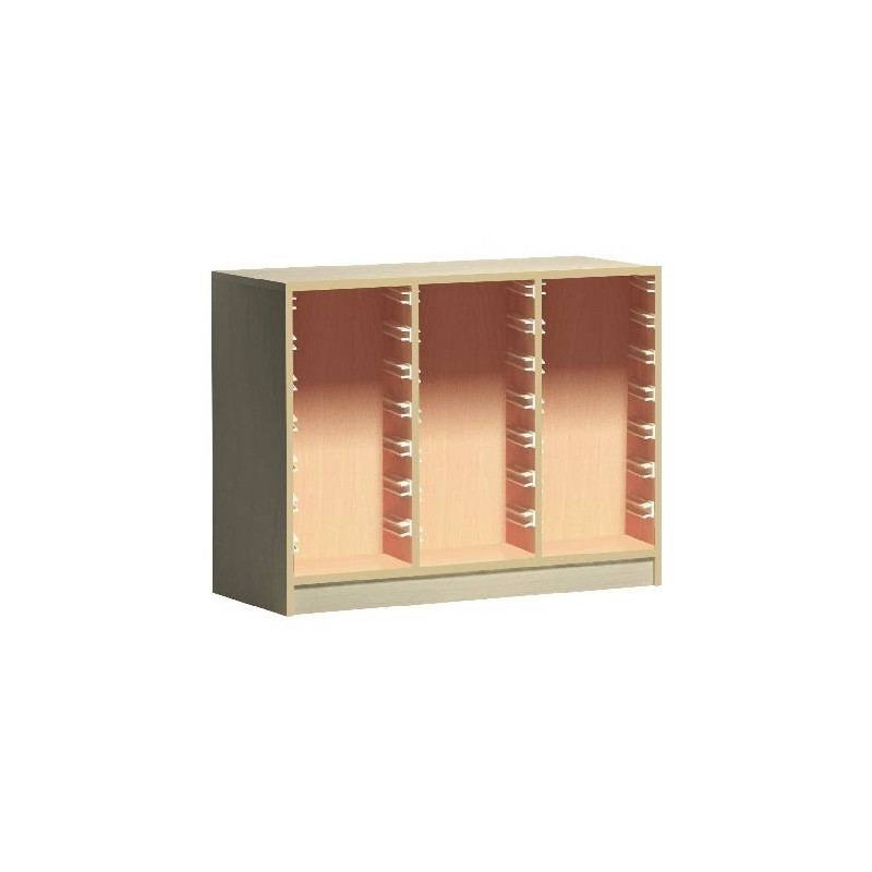 Skříňka na plastové boxy, pojízdná - 105x76 cm (02K097)