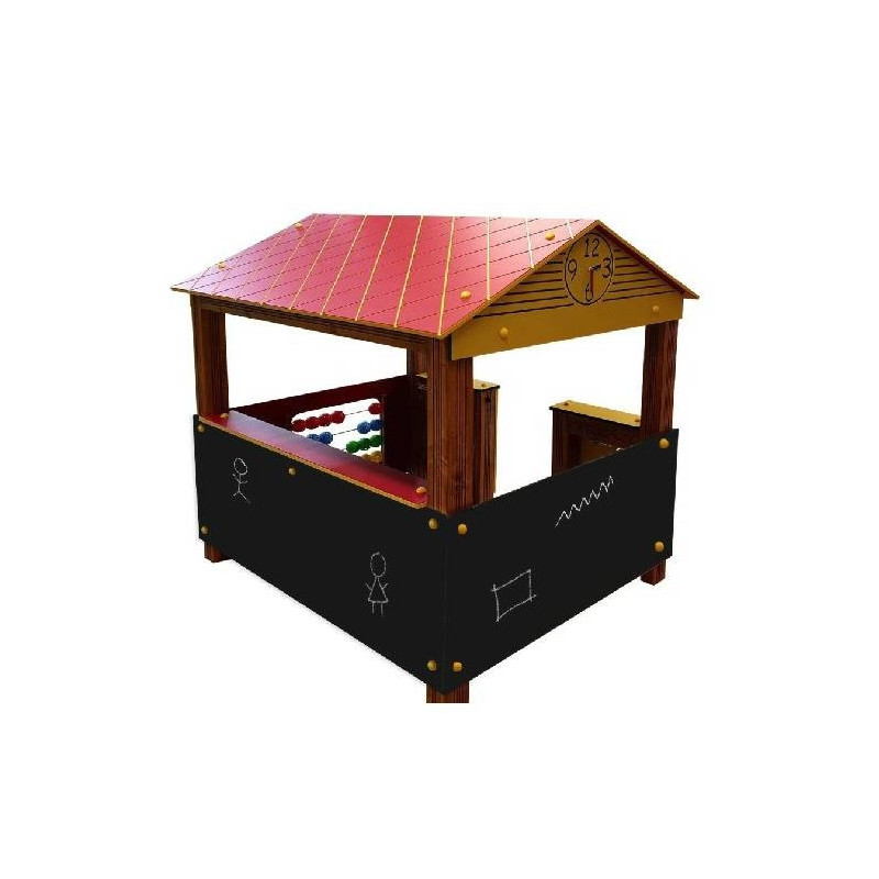 Velký didaktický domek s kreslící tabulí (MD)